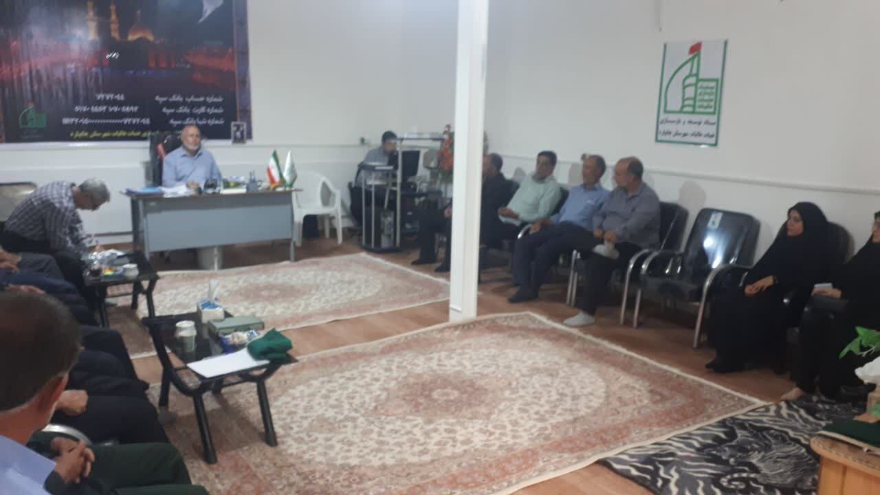 جلسه ماهانه ستاد توسعه و بازسازی عتبات عالیات شهرستان چایپاره