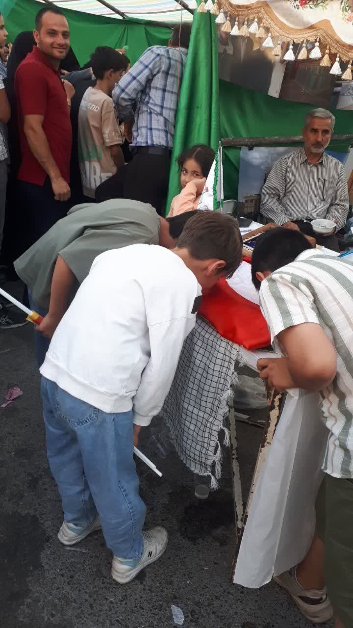حضور خادمان ستاد توسعه و بازسازی عتبات عالیات شهرستان چایپاره، در مراسم روز عید غدیر خم