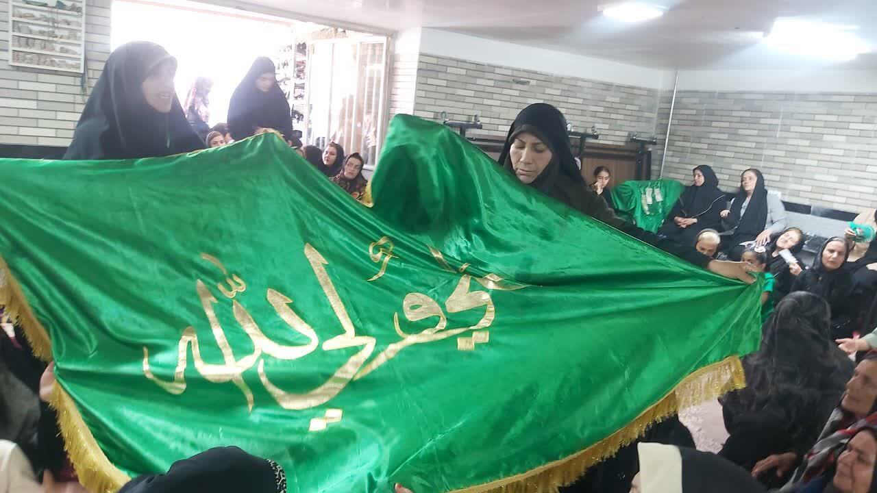 دعوت پرچم متبرک حرم مطهر امام علی علیه السلام، و رابطین خواهر ستاد توسعه و بازسازی عتبات عالیات شهرستان ارومیه به مسجد شهید رجائی