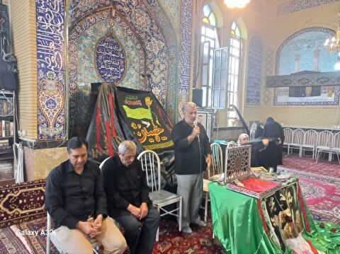 شرکت خادمان ستاد توسعه و بازسازی عتبات عالیات شهرستان سلماس درمراسم عزاداری حسینی بانوان مسجد حضرت صاحب الزمان( عج الله تعالی فرجه الشریف )