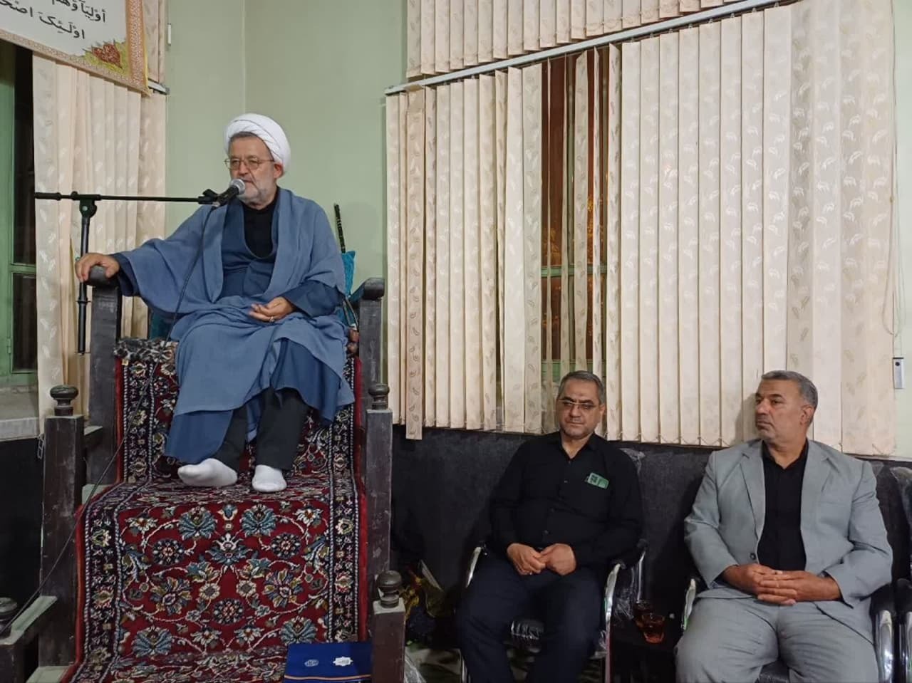 عزاداران حسینی روستای ولایی کوچمشک سلماس، میزبان خادمان و پرچم متبرک حرم مطهر سیدالشهداء علیه‌السلام