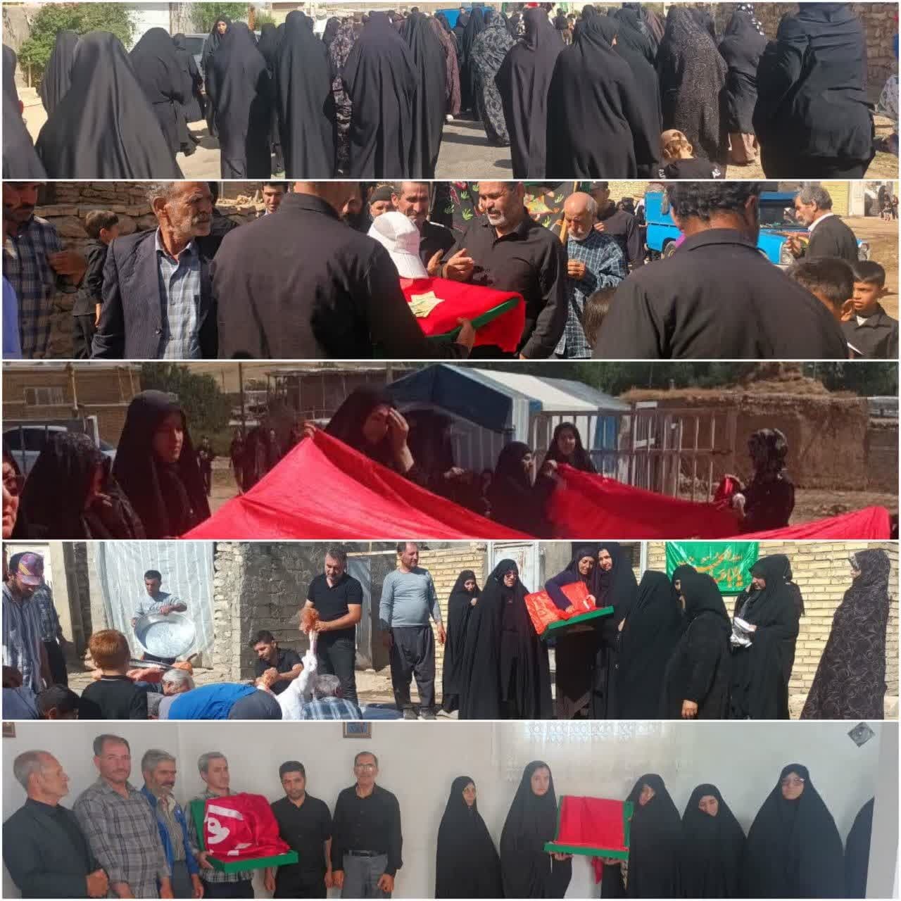 دعوت خادمان ستاد توسعه و بازسازی عتبات عالیات شهرستان تکاب، در روز تاسوعا به روستای بابانظ