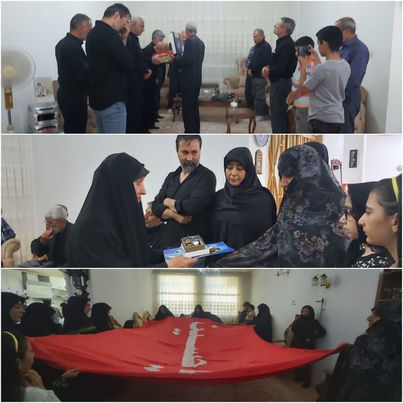 حضور خادمان ستاد توسعه و بازسازی عتبات عالیات شهرستان ارومیه در منزل خیر متوفی « زلفعلی نقشی »