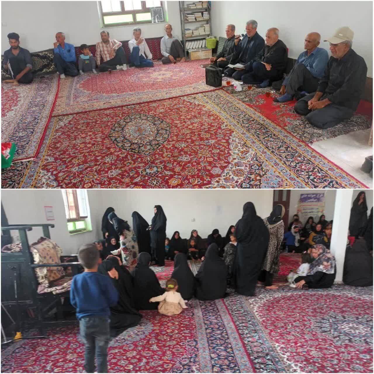 دعوت خادمان ستاد توسعه و بازسازی عتبات عالیات شهرستان تکاب به دو مجلس در روستای گوله گوله و شهر تکاب