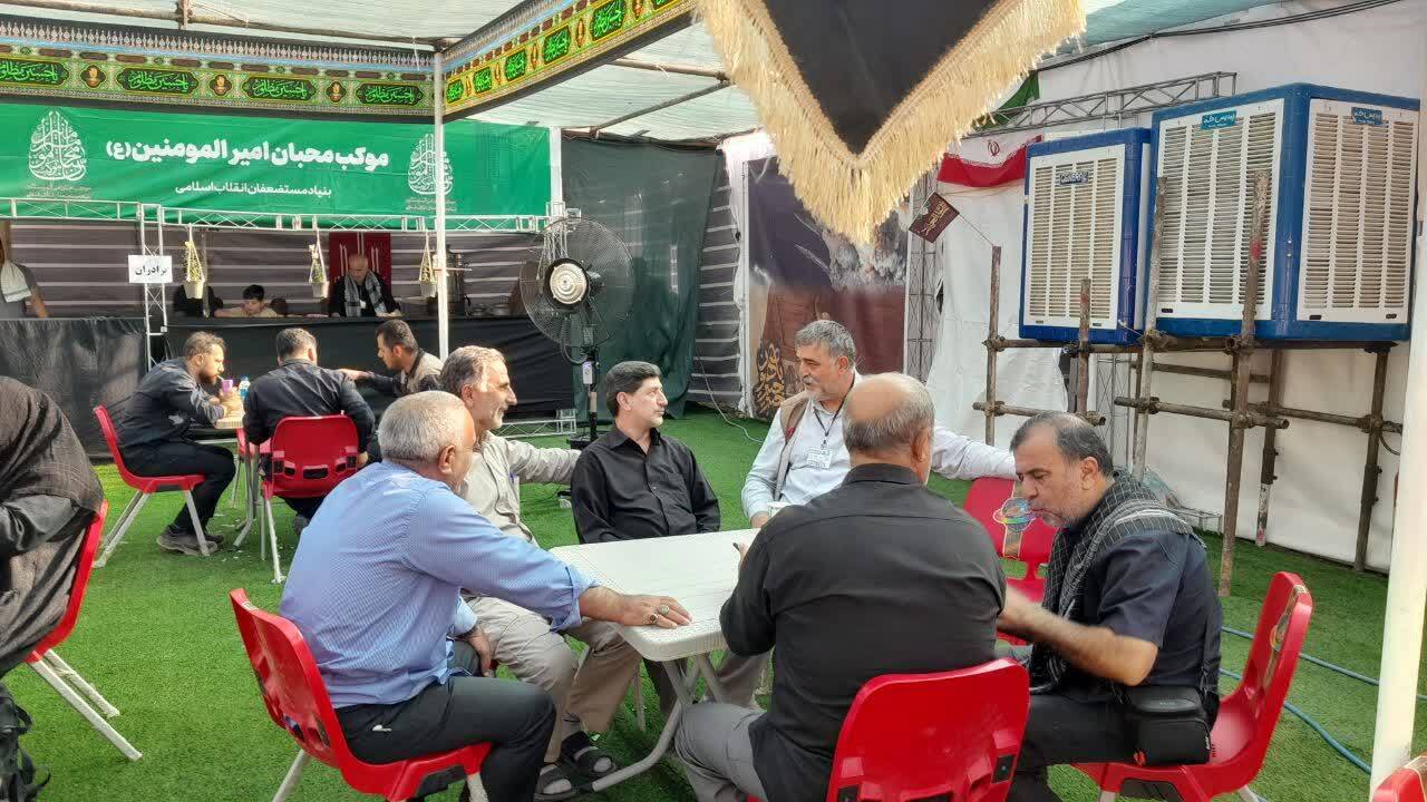 بازدید رئیس قرارگاه اربعین ستاد عتبات استان آذربایجان غربی، از نحوه خدمات دهی موکب محبان امیرالمؤمنین بنیاد مستضعفان استان آذربایجان غربی