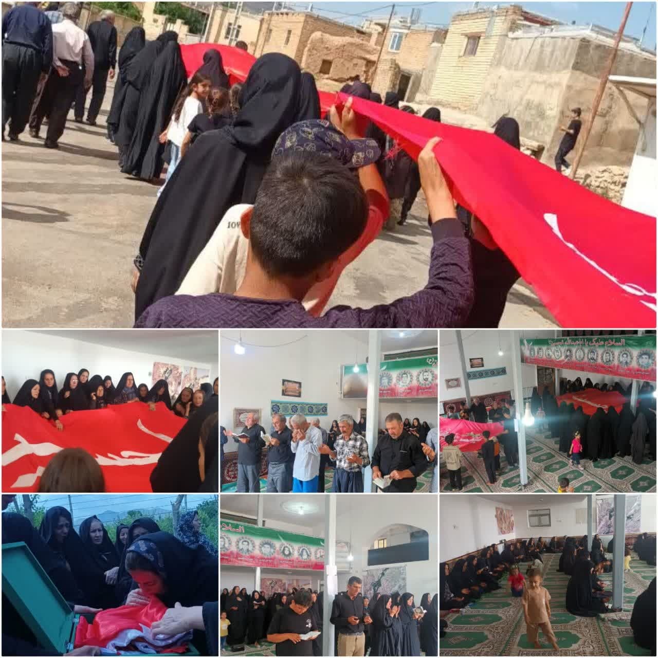 حضور خادمان ستاد توسعه و بازسازی عتبات عالیات شهرستان تکاب در ۳ مجلس روضه خانگی، مسجد و تکیه این شهر