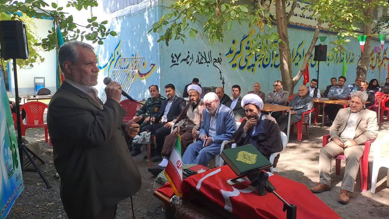 حضور خادمان ستاد توسعه و بازسازی عتبات عالیات شهرستان خوی در همایش اجلاس شهرستانی نماز