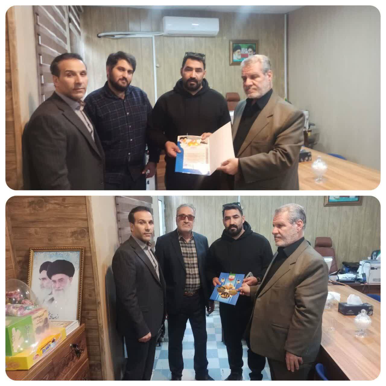 تقدیر از کارمند محترم خیر حرم ساز اداره گمرک شهرستان خوی